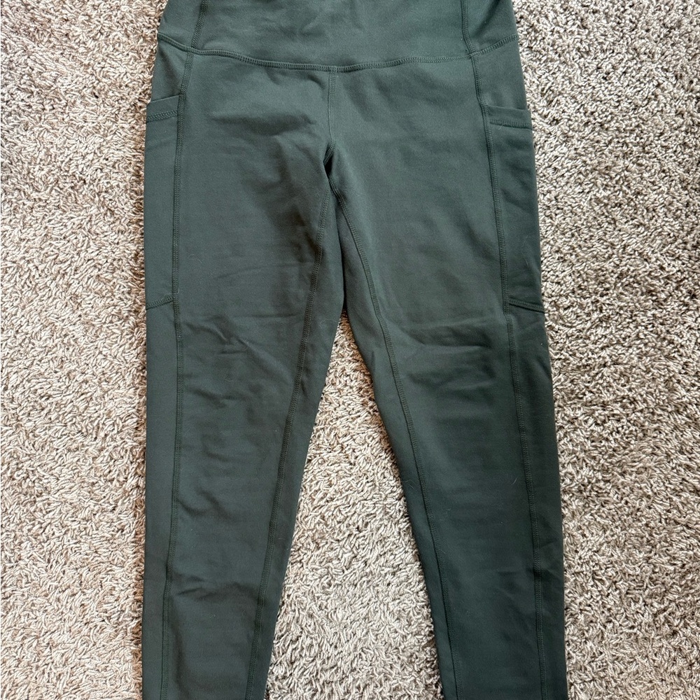 Zella Dark Gray High-Waisted Leggings Tapered Fit